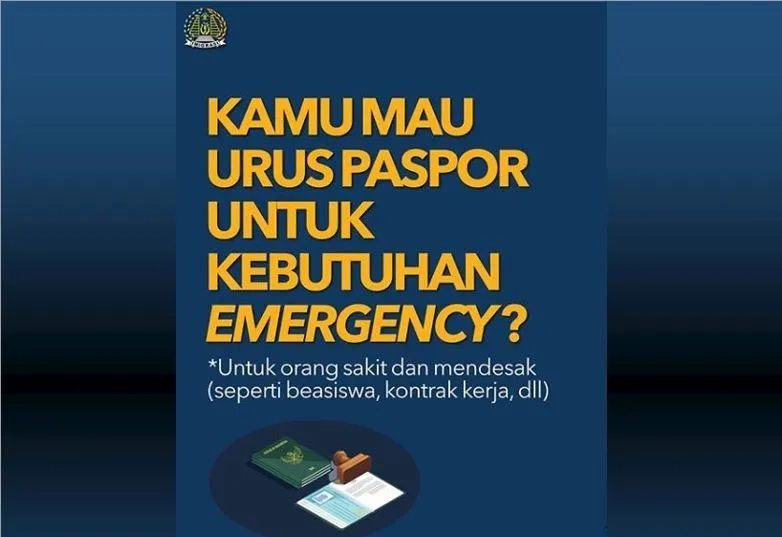 Kantor Imigrasi Tetap Beri Layanan Paspor untuk Keperluan Mendesak