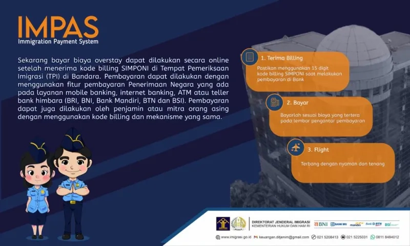 Bayar Biaya Overstay Lebih Praktis dengan Immigration Payment System (IMPAS)