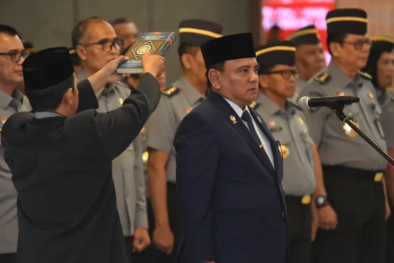 Dulu Berstatus Anggota Polri, Kini Sekjen Kemenkumham Dilantik Menjadi ASN