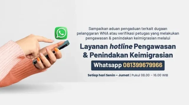 Ditjen Imigrasi Buka Hotline Bagi Masyarakat yang Ingin Melaporkan Aktivitas Orang Asing