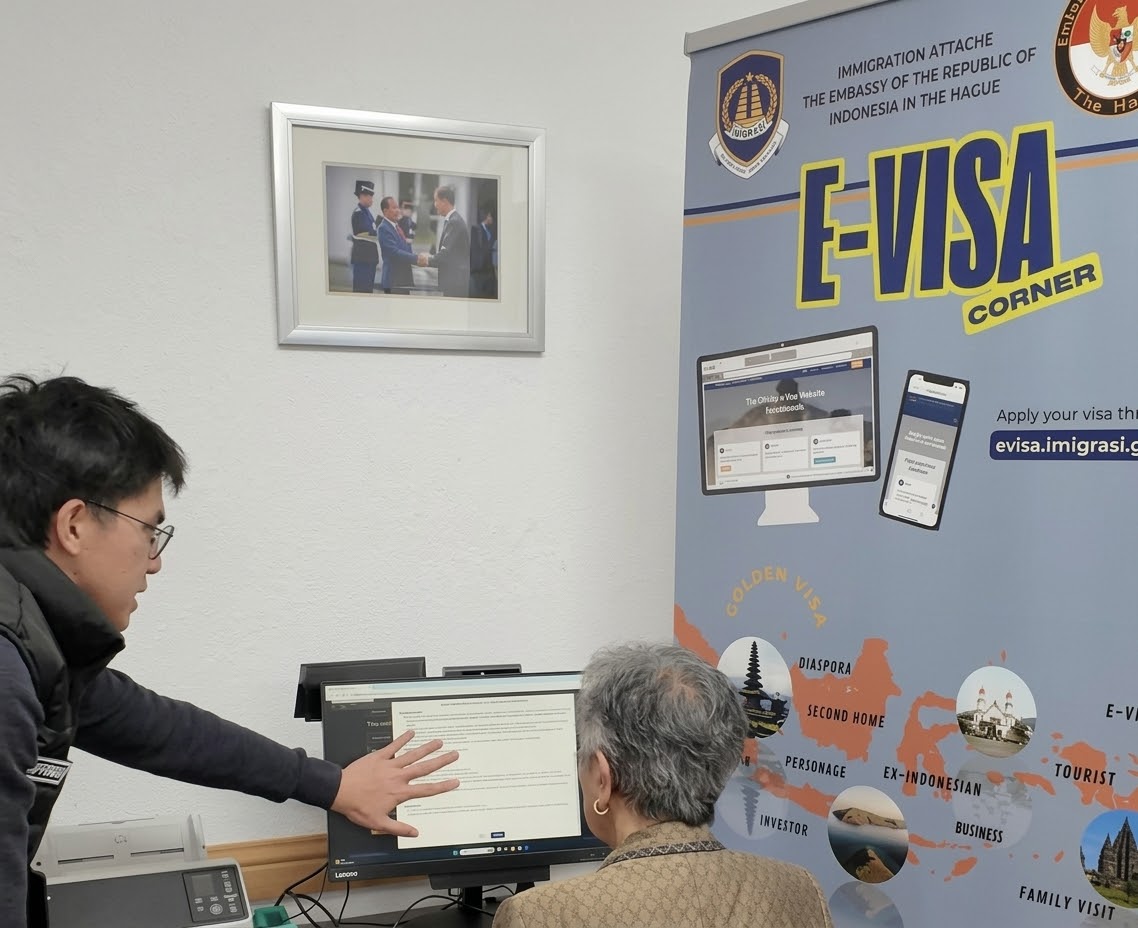 Hadirkan E-Visa Corner di KBRI Den Haag, Imigrasi Wujudkan Layanan Inklusif dan Proaktif di Luar Negeri