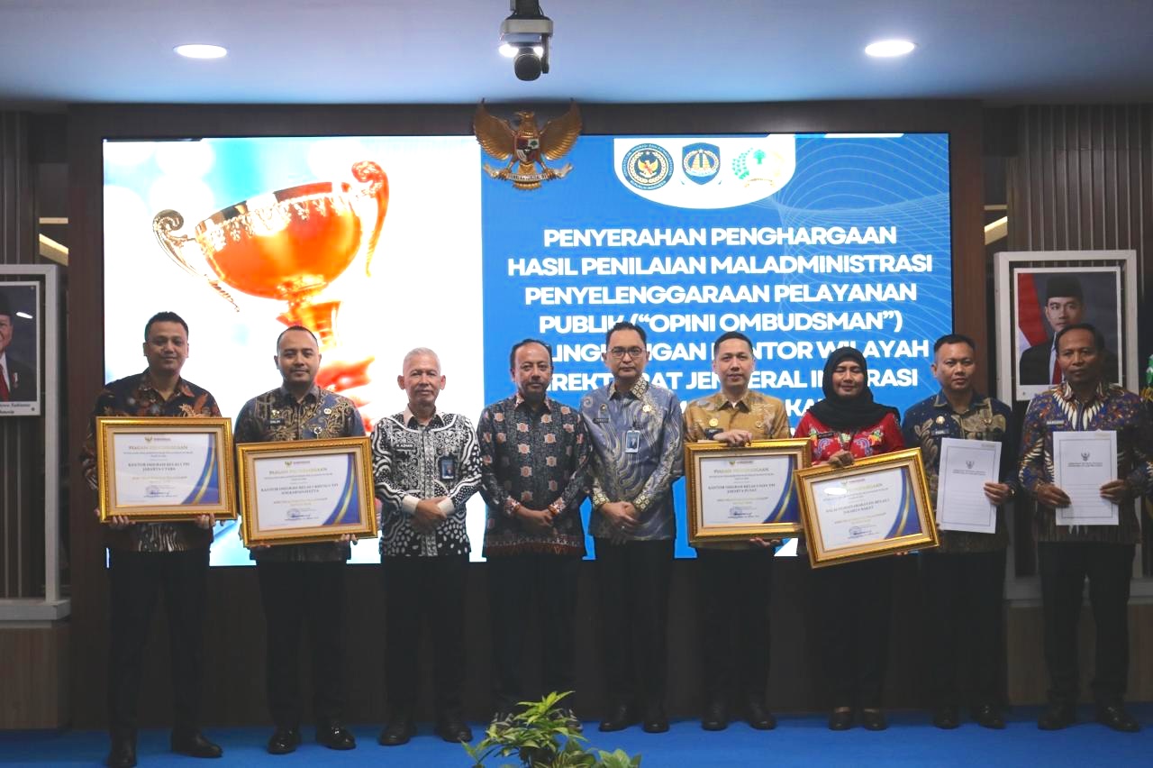 Tiga Kantor Imigrasi di Wilayah DK Jakarta Raih Predikat “Sangat Baik” dari Ombudsman RI